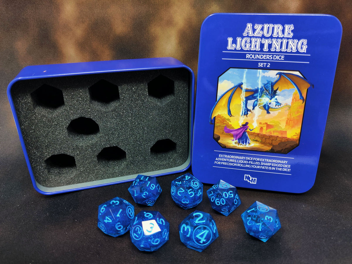 Rounders Dice Set 2: Azure Lightning