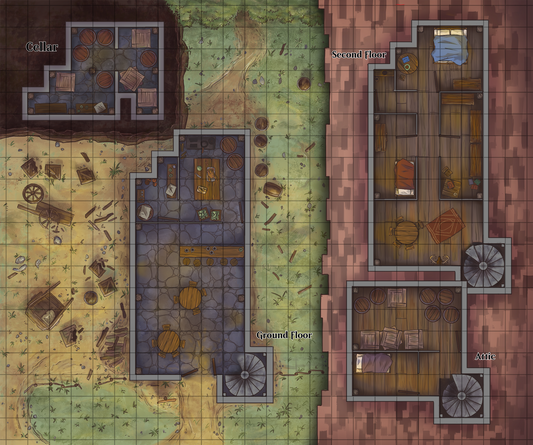 Wet Erase Game Map - Bandit Hideout