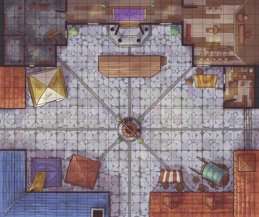Wet Erase Game Map - Town Square