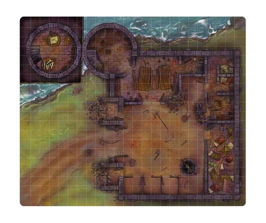 Pre-Order** Game Mat - Ruined Keep