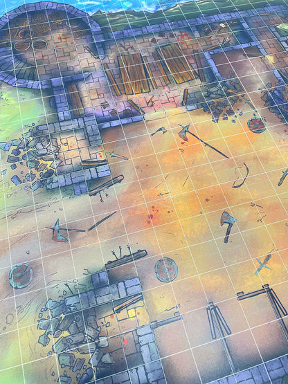 Wet Erase Game Map - Ruined Keep