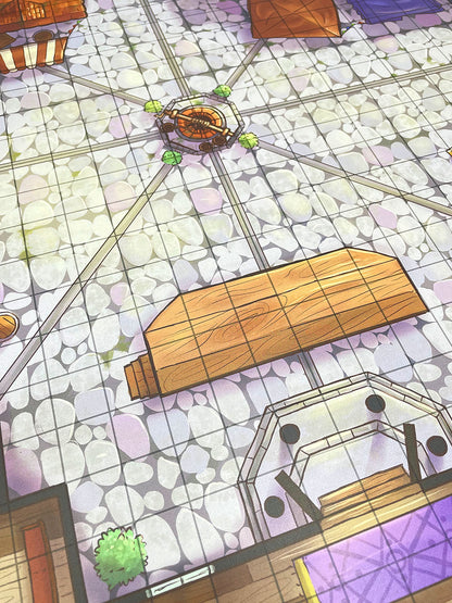 Wet Erase Game Map - Town Square